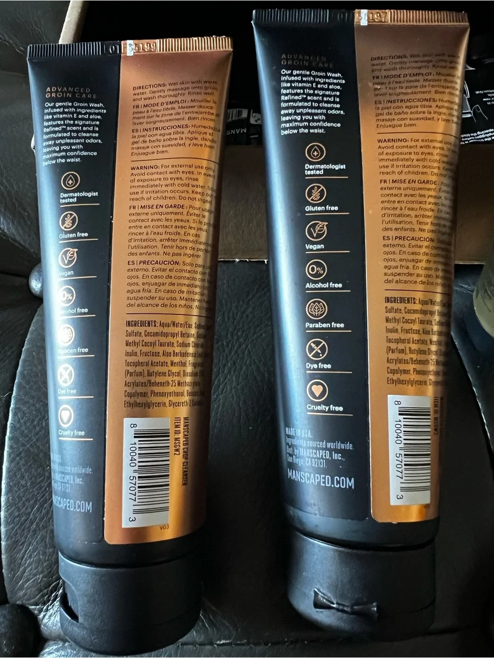 Men’s replacement Blade for The Lawn Mower and Weed Wacker. 2 cleansers and deo